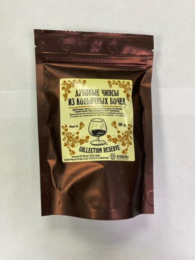 Дубовые чипсы "Коньячные", 100гр