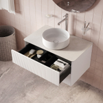 Тумба подвесная IDDIS Aiger, со столешницей, 80 см, белый, AIG80W0i95K