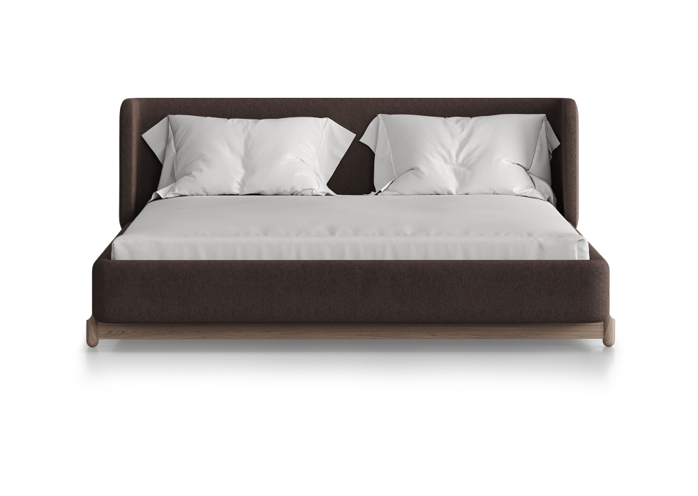 Кровать Basic спальное место 160*200 см (шоколад, твид)