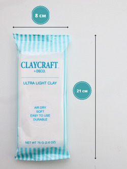 Набор из 3 пачек японской глины Ультра Ultra Light Clay от CLAYCRAFT by DECO