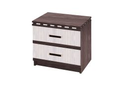 Тумба с 2 ящиками «Ольга-13» (ясень анкор темный/ясень анкор светлый), ЛДСП, Фант-мебель, г. Волжск