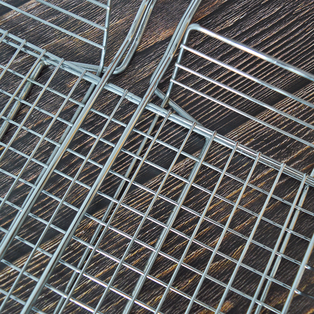 Решетка для барбекю 33*27*6см, хромированная