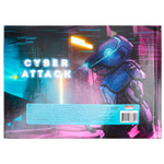 Скетчбук А5 40л., "Робот и неон" 100 г/м2, Проф-Пресс, 7БЦ, ламинированный картон, твин-лак, холодная фольга, блок-офсет