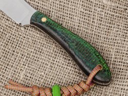 Нож для бушкрафта "Канадец", сталь VG-10/Elmax, рукоять микарта (хамелеон)