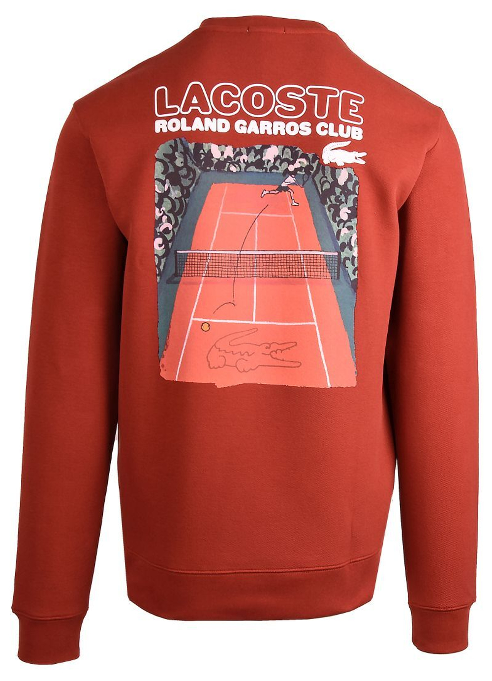 Мужская теннисная кофта Lacoste Edition Roland Garros Club - Коричневый