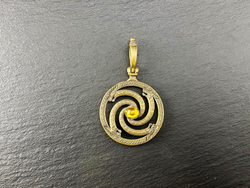 Подвеска. Змеевик с камнем