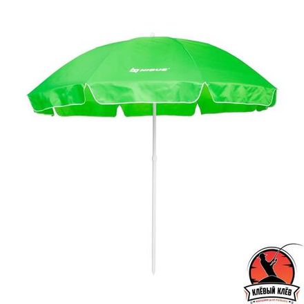 Зонт пляжный d 2,4м прямой зеленый (28/32/210D) (N-240) NISUS