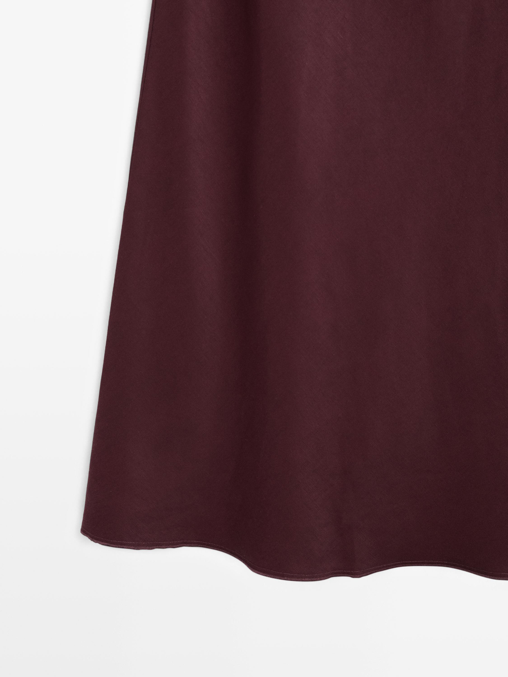 Massimo Dutti Юбка-парео миди, бордовый