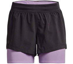 Женские Шорты теннисные Under Armour IsoChill Run 2in1 Short M - серый