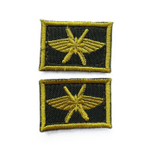 Нашивка петличная на липучке ВВС фон Олива