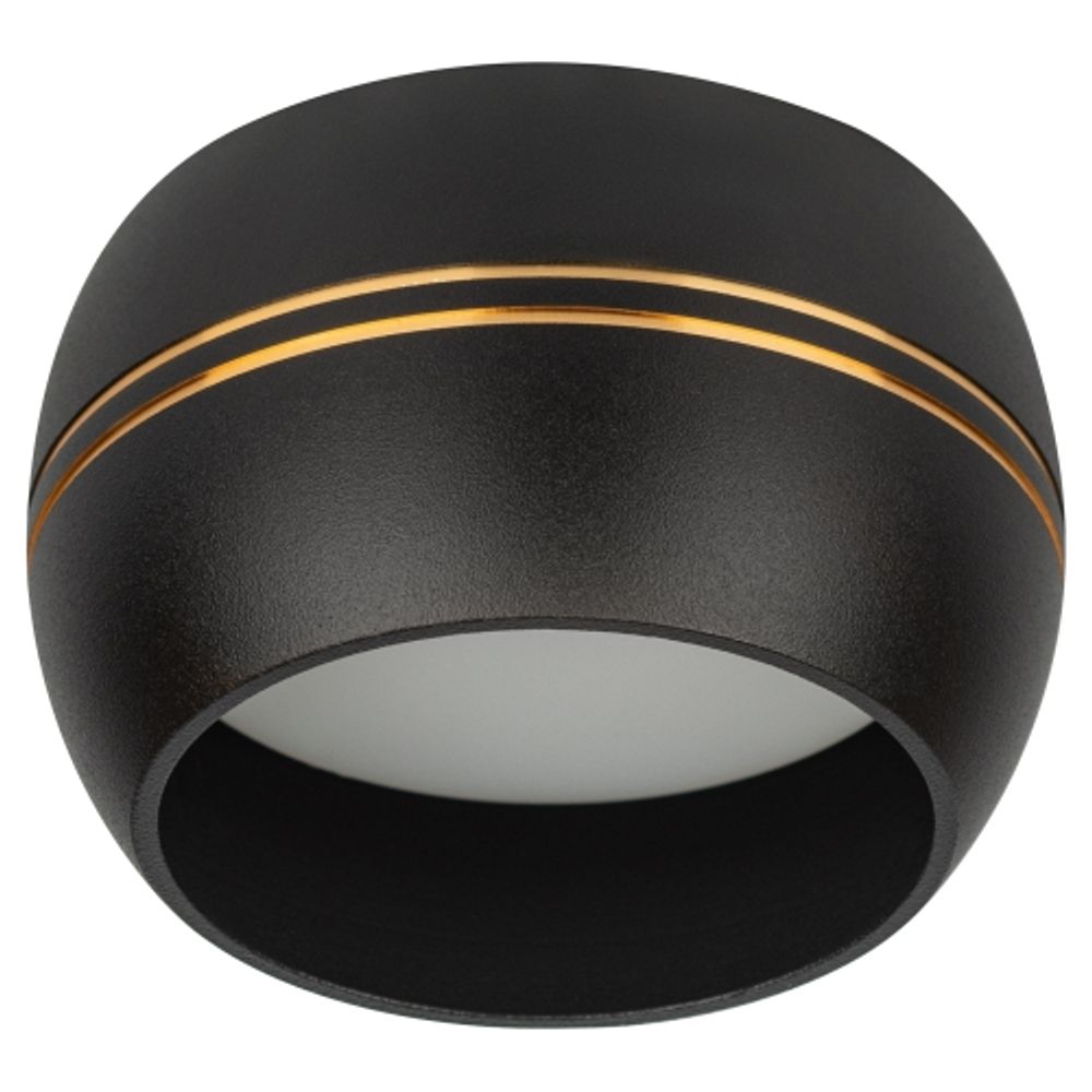 Светильник накладной ЭРА OL13 GX53 BK/GD под лампу GX53 черный/золото | Накладные светильники