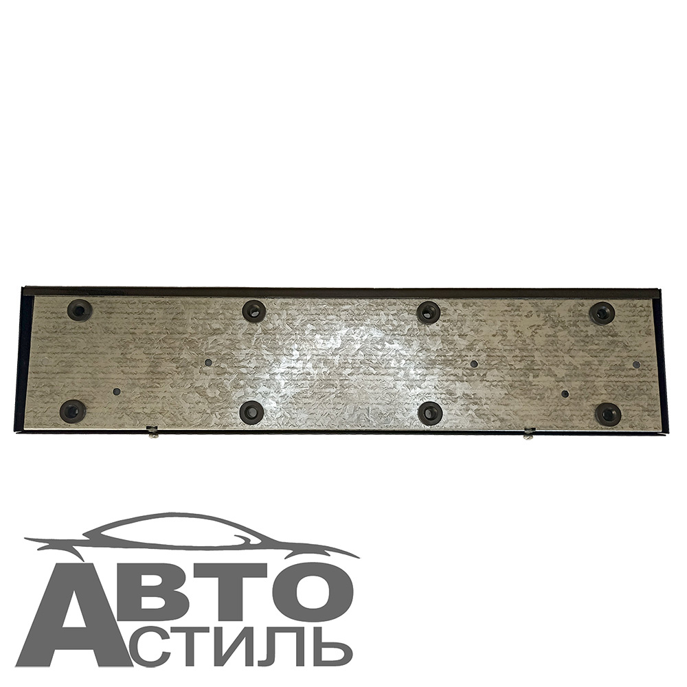 Рамка под номер металл АНТИвандальная  - Черная 777 (1шт) (129379)