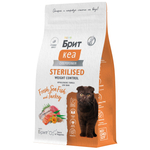 Сухой корм Брит Кеа WEIGHT CONTROL с морской рыбой и индейкой для стерилизованных кошек 1,5 кг