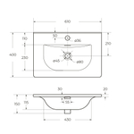 Тумба подвесная с раковиной BelBagno ETNA39-600/390-2C-SO-RN-P+BB-8099-3-60