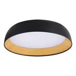 SLE1812-402-01 Светильник потолочный Черный, Древесный/белая LED 1*36W 4000K MUSE