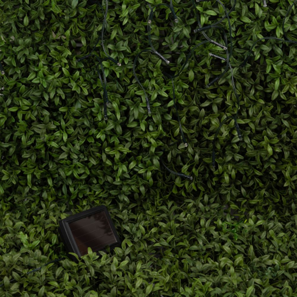 Садовая гирлянда ЭРА ERASF22-29 на солнечной батарее Бахрома холодный свет 2,4Х0,5м | Садовые декоративные светильники