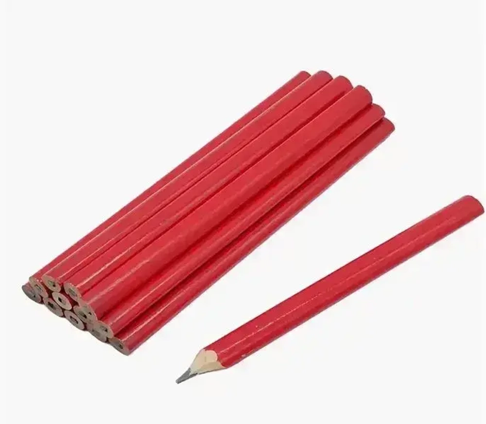 Карандаш малярный разметочный набор 12шт (чёрный грифель)