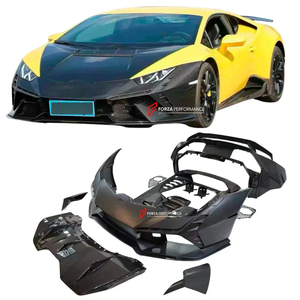 Широкий карбоновый обвес для Lamborghini Huracan LP610 LP580 Evo 2015-2022 Ламборгини Хуракан