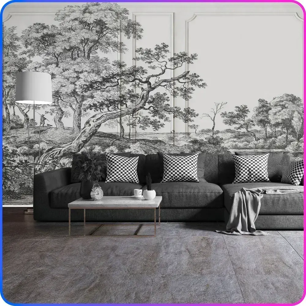 Фотообои на стену Деревья 400х270 см Luxury Walls AM38704