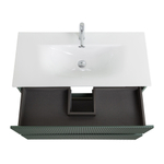 Тумба с раковиной подвесная BelBagno UNO-1000-2C-SO-VO Еловый матовый, раковина белая BB-8099-100