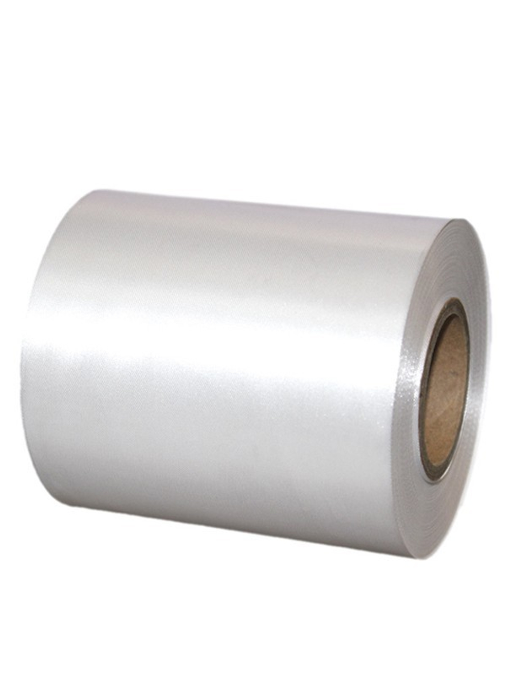 Лента Атласная 10см х 55м Сатин (Белый)