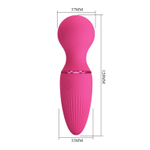 Розовый мини-wand Dwayne - 12 см. (Цвет: розовый)