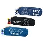 Пенал-косметичка Basir без наполнения, 23*7,5*6 см, серия "City boy", ассорти