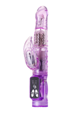 Вибратор с клиторальным стимулятором A-Toys by TOYFA High-Tech fantasy, TPE, фиолетовый, 22 см