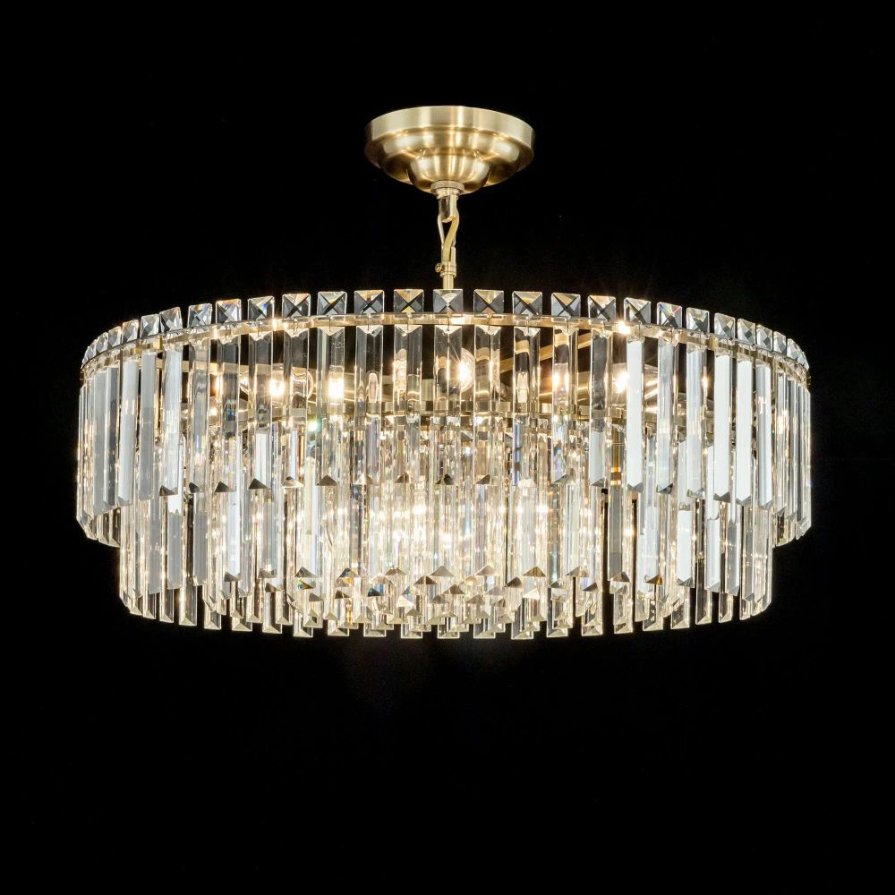 Citilux Фонда CL303223 Люстра хрустальная подвесная Бронза