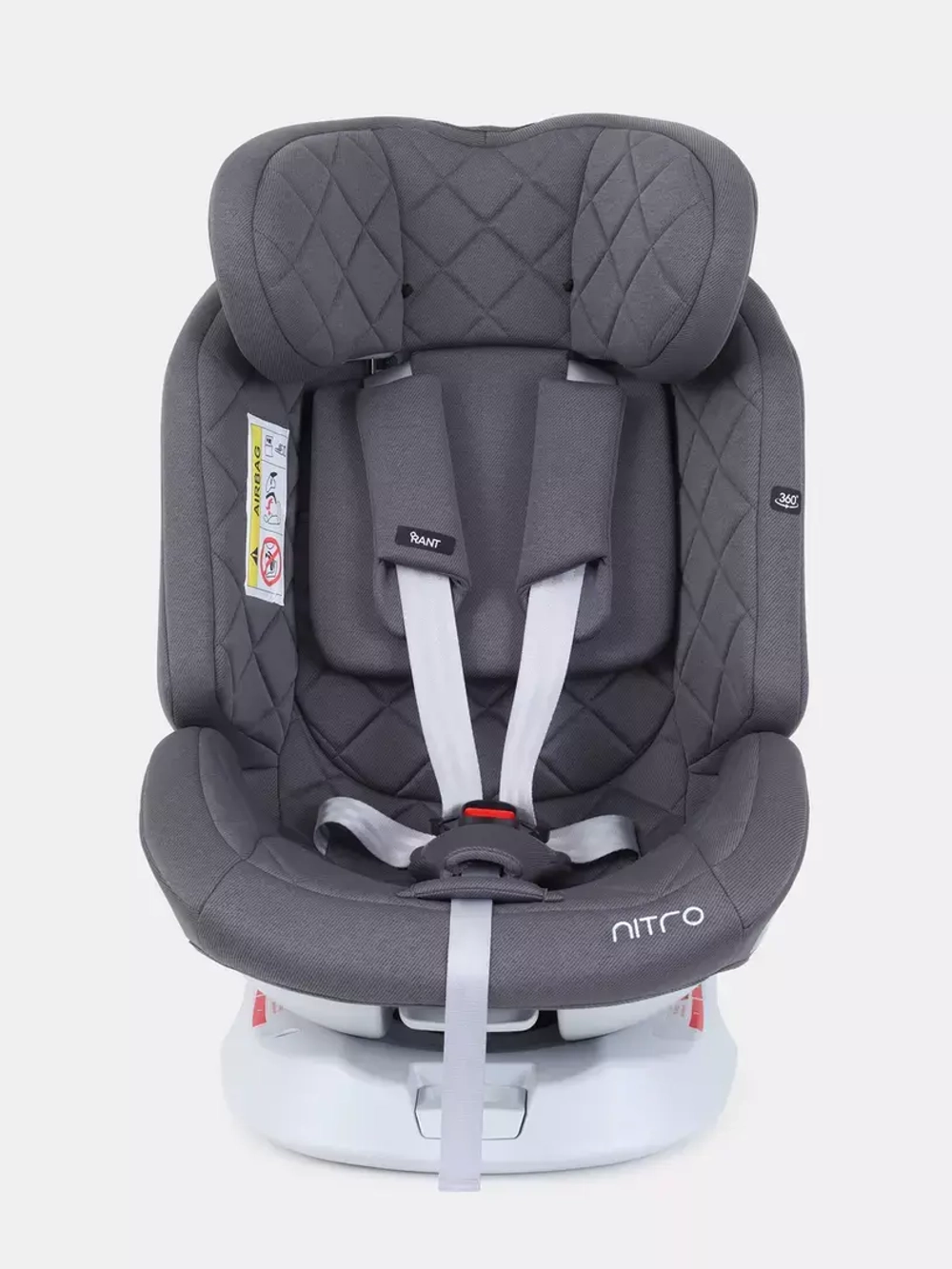 Автокресло Rant Nitro isofix 0/1/2/3 (0-36 кг) Grey