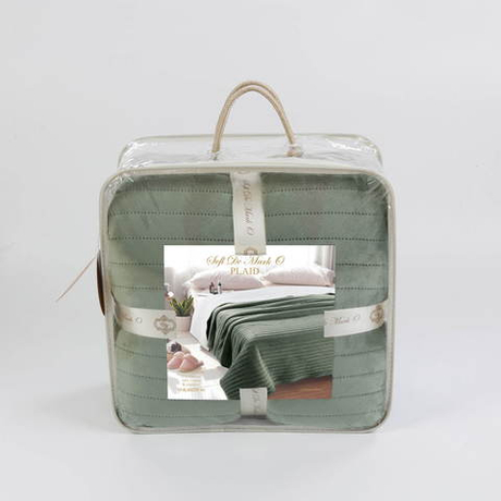 Плед 220х240 Sofi De MarkO Либерти зеленый