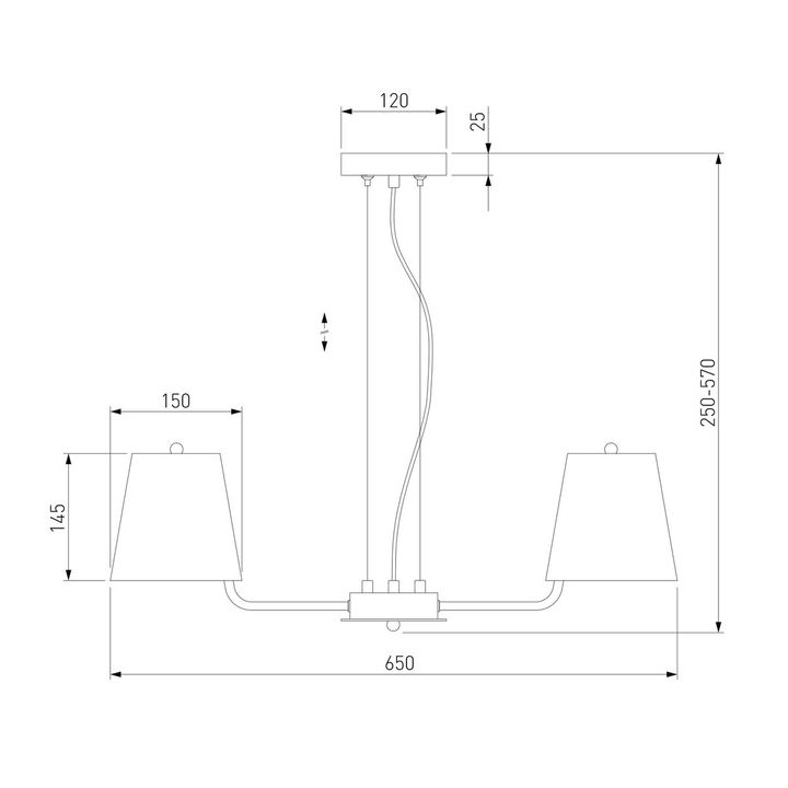 Подвесная люстра Eurosvet Amaretto 60155/3 хром