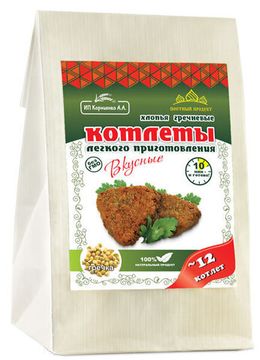 Котлеты гречневые с чесноком и специями 230г