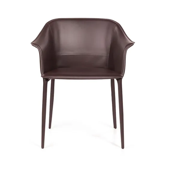Стул Gio, коричневая кожа