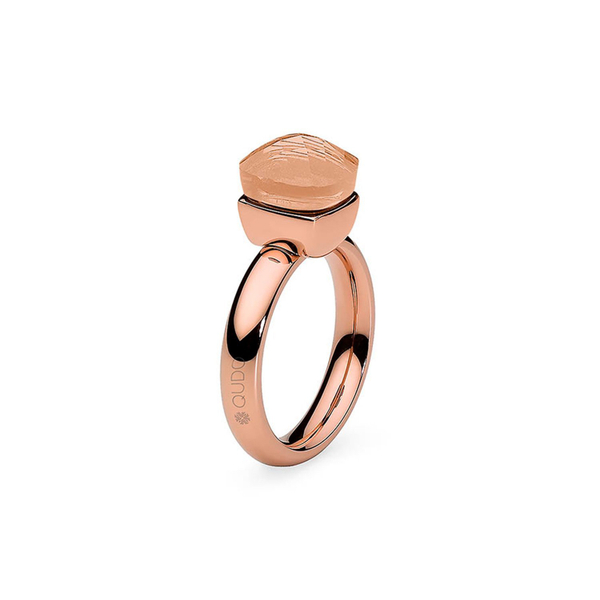 Кольцо Qudo Firenze light peach 16.5 мм 610494/16.5 BR/RG размер 16,5
