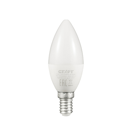 Лампа светодиодная LED Старт ECO Свеча, E14, 7 Вт, 4000 K, холодный свет