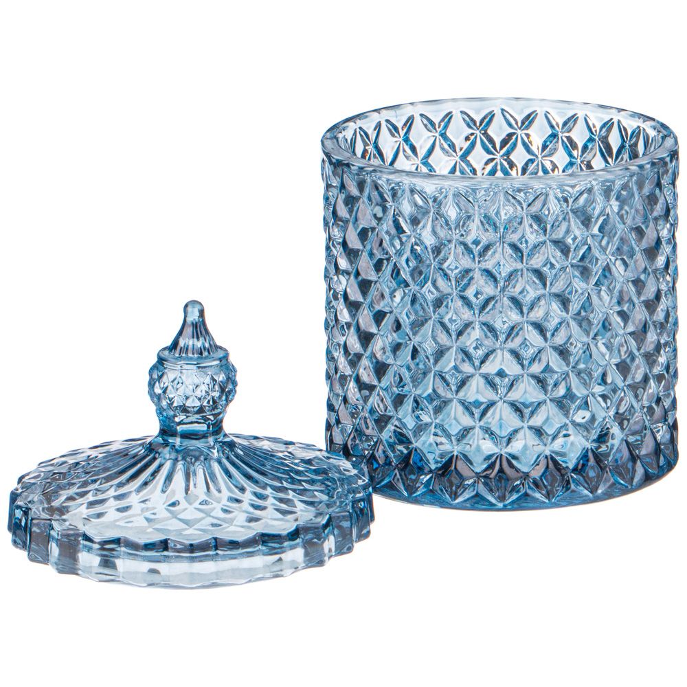 ЕМКОСТЬ ДЛЯ ХРАНЕНИЯ "DIAMANT BLUE" 8,5*8,5*13,5СМ