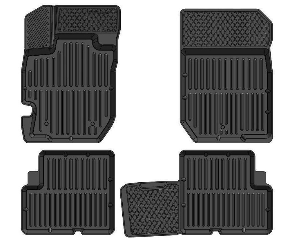 Коврики резиновые Nissan Almera Premium комплект 4шт STRK