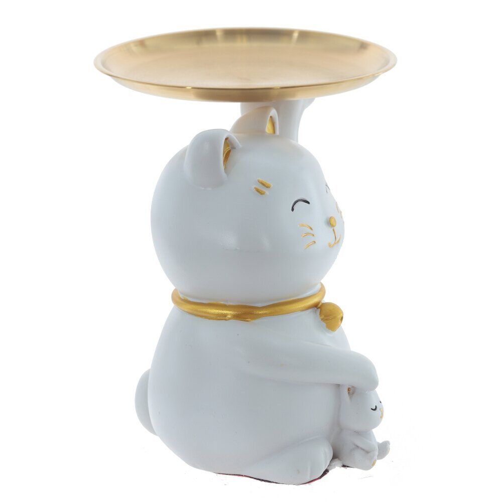 GAEM Фигурка декоративная с подносом "Кошка", L18 W14,5 H16,5 см