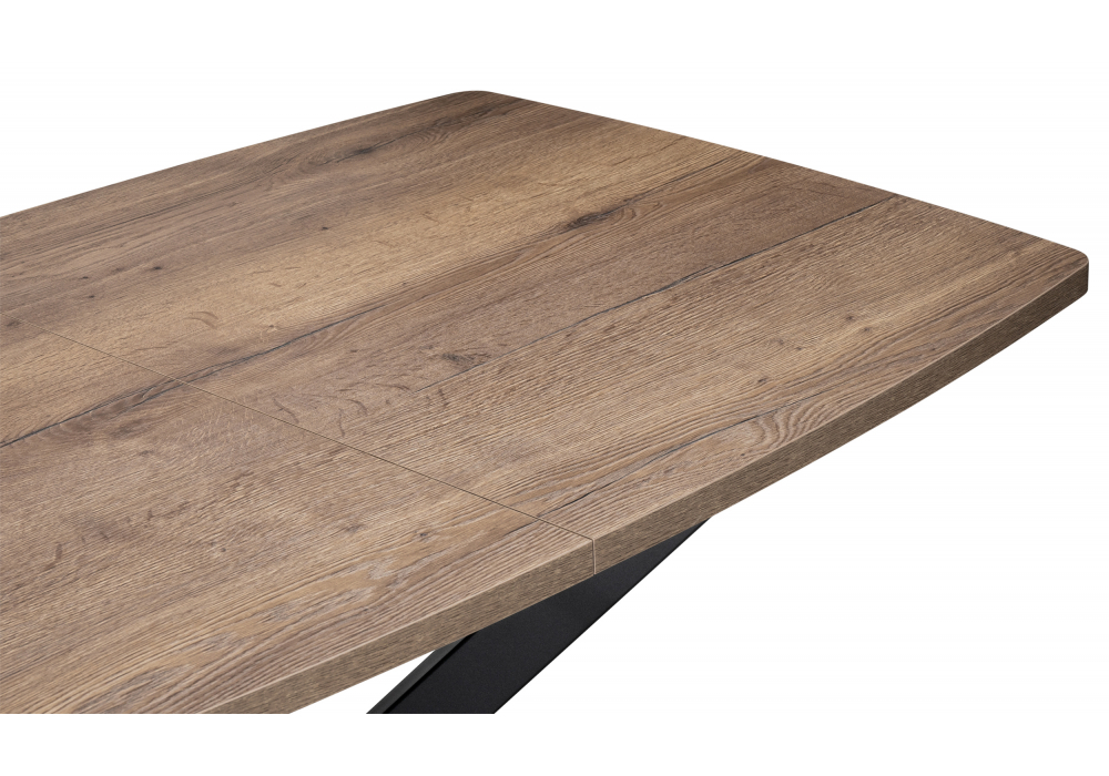 Стол деревянный Woodville Палу дуб галифакс табак, черный