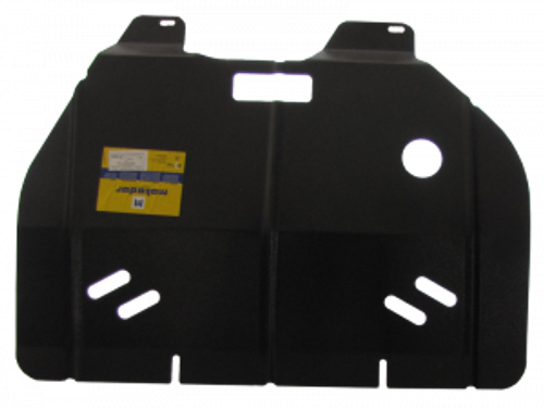 Защита картера Двигателя, КПП. 2 мм, Сталь. для Peugeot 206 1998-2009 MOTODOR.01604