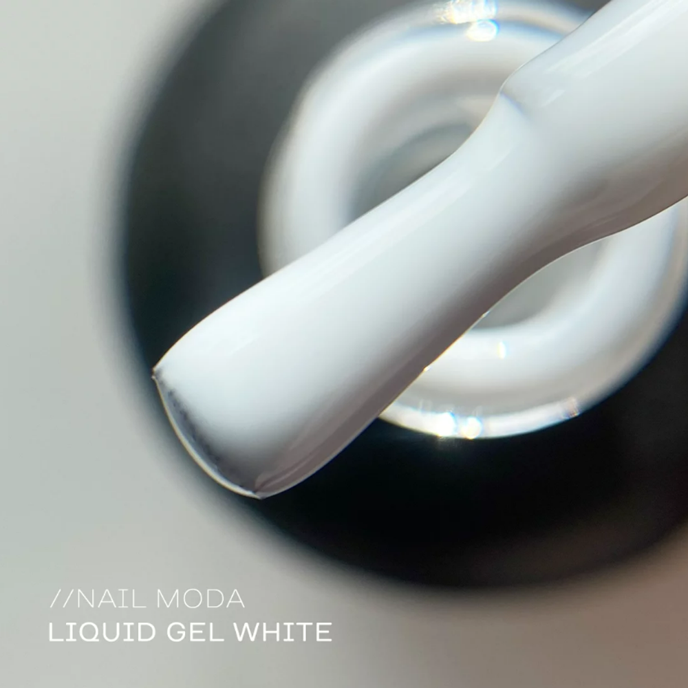 Ликвид гель NAIL MODA 'White' 15мл