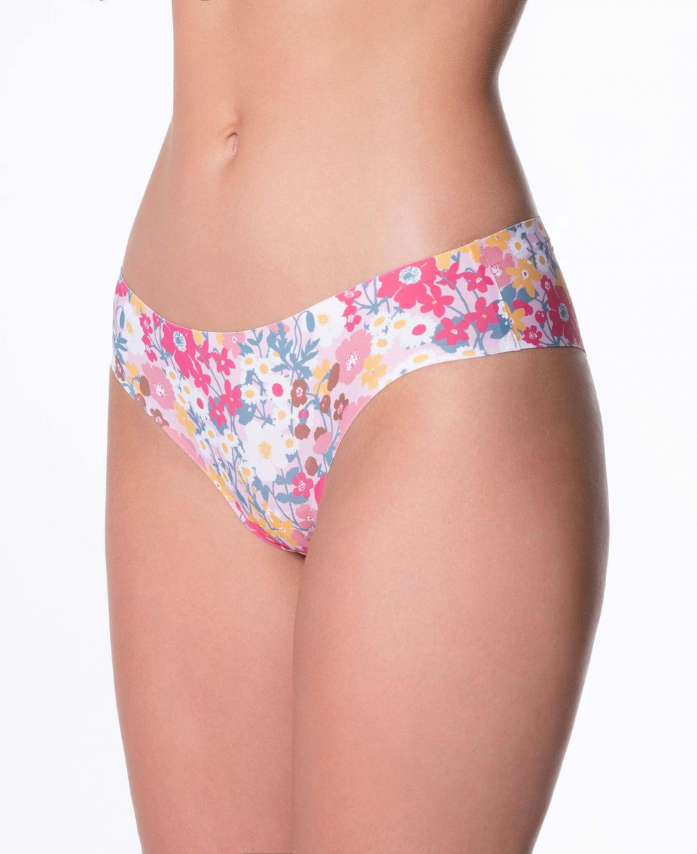 Трусы-бразилиана Pastel Dream с цветочным принтом (Размер: S) (Цвет: разноцветный)