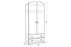 Детская «Амели» (дуб млечный), ЛДСП, Мебельсон