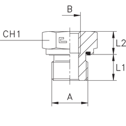 Соединение PFE BSP 1/8" BSP 1/4"