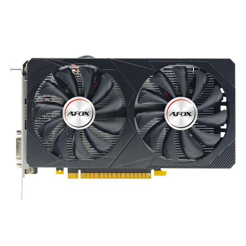 Видеокарта AFOX NVIDIA GeForce GTX1650, 4Гб GDDR6, 128 бит, Retail, PCIe3.0, 2xFAN, 2-SLOT, 75Вт, HDMI, DVI, DP (AF1650-4096D6H3-V3)