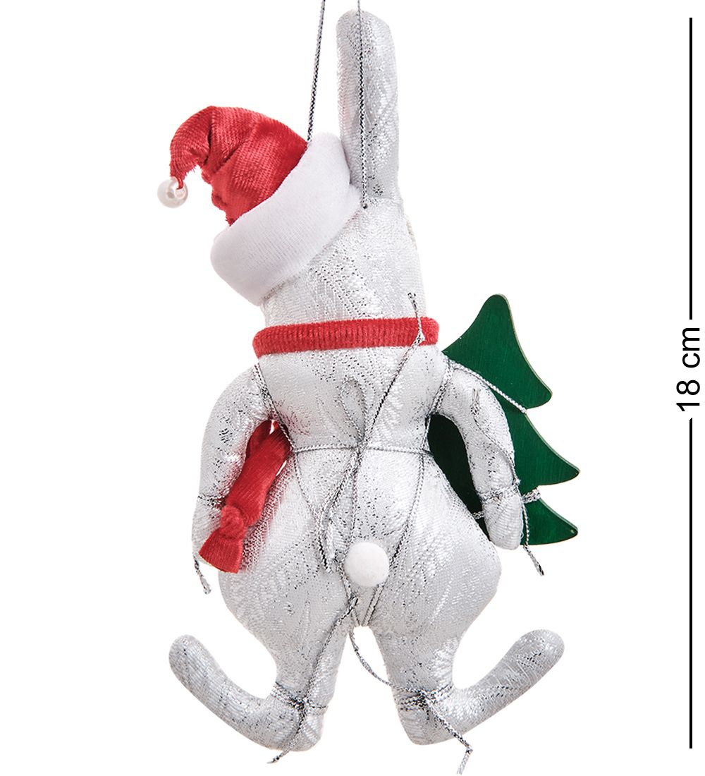 РусКукла RK-468/2 Кукла подвесная «Кролик с елкой»