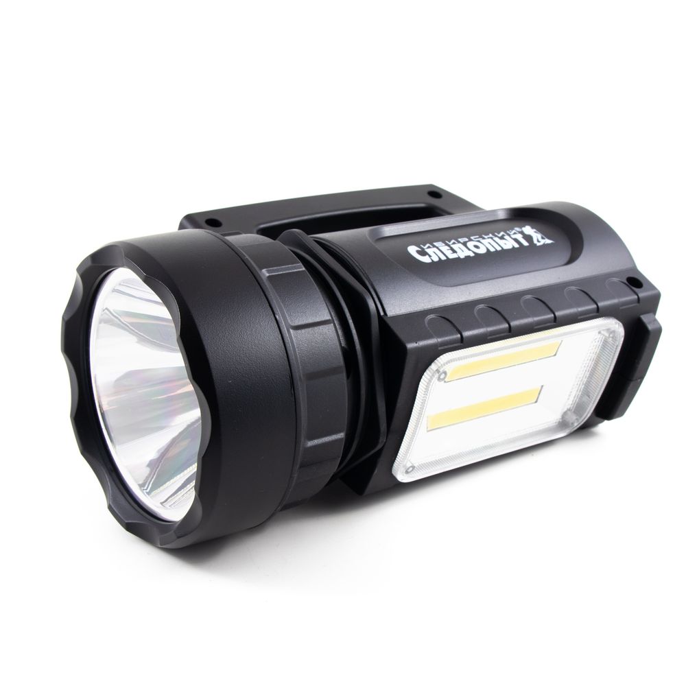 Фонарь-фара &quot;СИБИРСКИЙ СЛЕДОПЫТ-Атон&quot;, 1 LED + 2 COB, аккум.1x2000mAh/36/