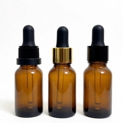 Комплект: Пипетка для флакона 15 мл (18) Черная рифленая с усиленным контролем вскрытия