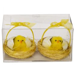 GAEM Набор из 2-х изделий декоративных "Гнездо пасхальное" (5,5*6), L11 W6 H6 см